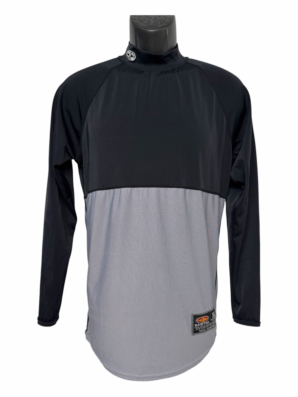 Easton XL Black Gray Team Collection Baseball Training Pullover Athletic Top